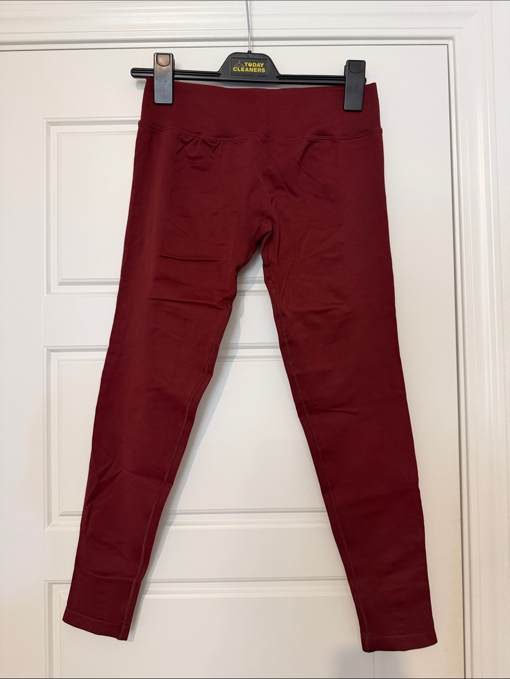 Girls' Maroon Stretch Leggings - Unbranded